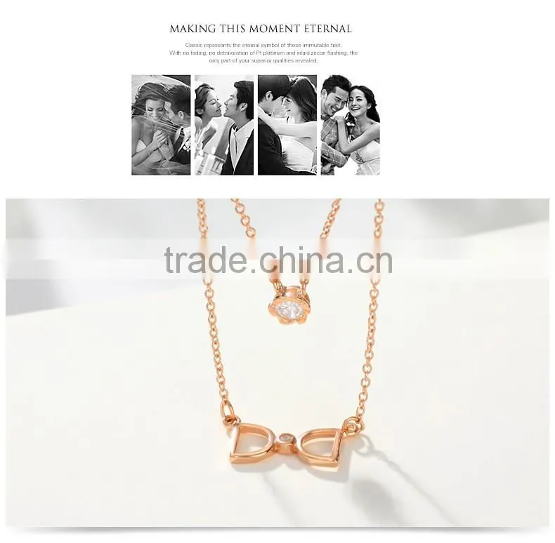 Two layers 925 silver choker necklace