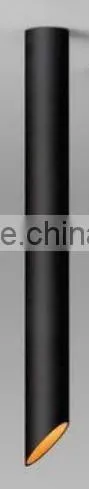 black ceiling light and black tube light
