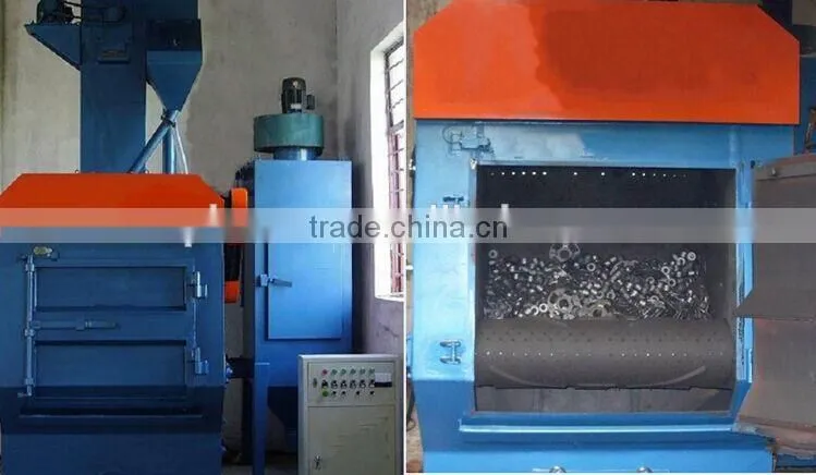 1 high quality Q326 tumble belt type wheel blasting machine