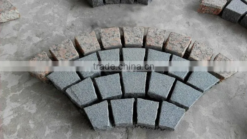 fan shape paving stone on net