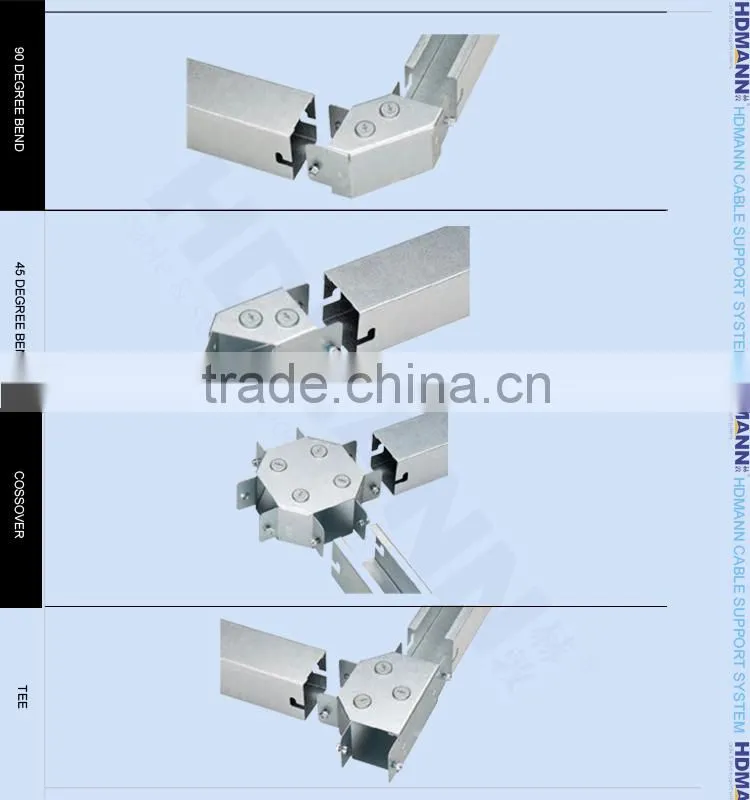 Powder coated galvanized steel trunking