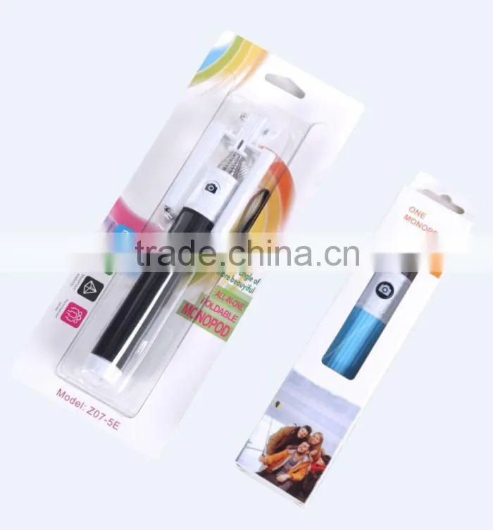 Wired Selfie Stick Handheld Monopod Built-in Shutter Extendable with Fold Holder For iPhone Samsung Smartphone Any Phones Camera