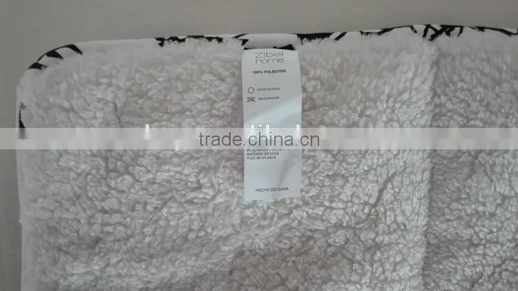 Best products printed microfiber quilt, Lamb Fleece Quilt from china online shopping