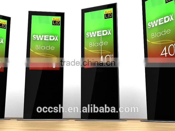 40 Inches LED Advertising Kiosk Stand Aluminum Advertising Machine