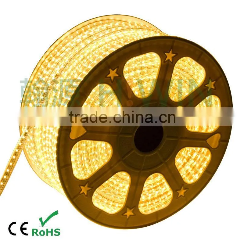 HUGEWIN upgrades 3528 90leds per meter led ropes 220v waterproof led strip