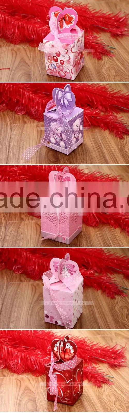 Christmas gift box with Ribbon boxes Apple Eve Apple boxes thicker cardboard gift box