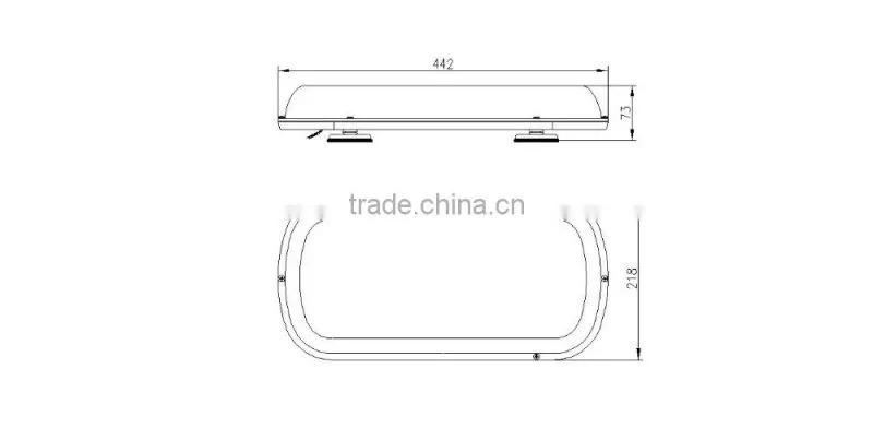 super bright long life led flashing warning light bar TD-336