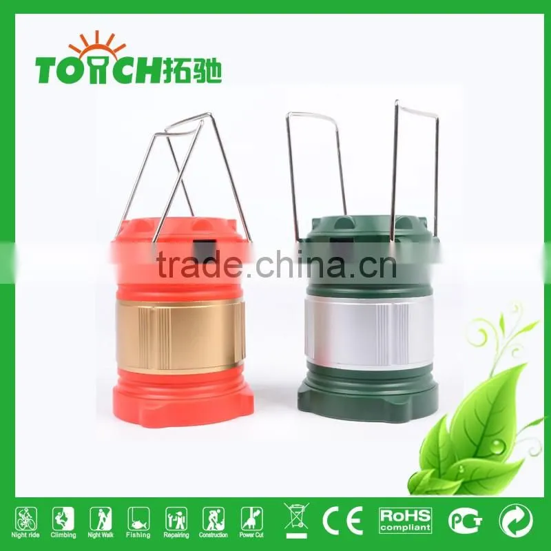 TOACH Lights High Quality Solar Rechargeable Camping Light Plastic Lantern Tent Lamp High Power Emergency Search Lights