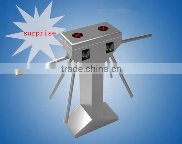 high quality two directional double core vertical entrance tripod barrier electronic pedestrian turnstile