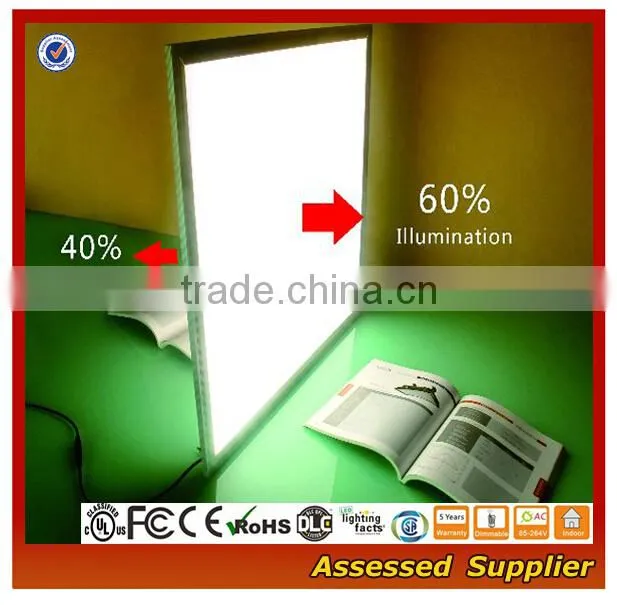 Double side CE ROHS FCC DLC UL 600x600 lighting panel light led