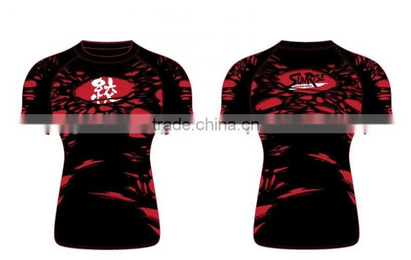 Sublimation Heat Transfer custom printed rash guard