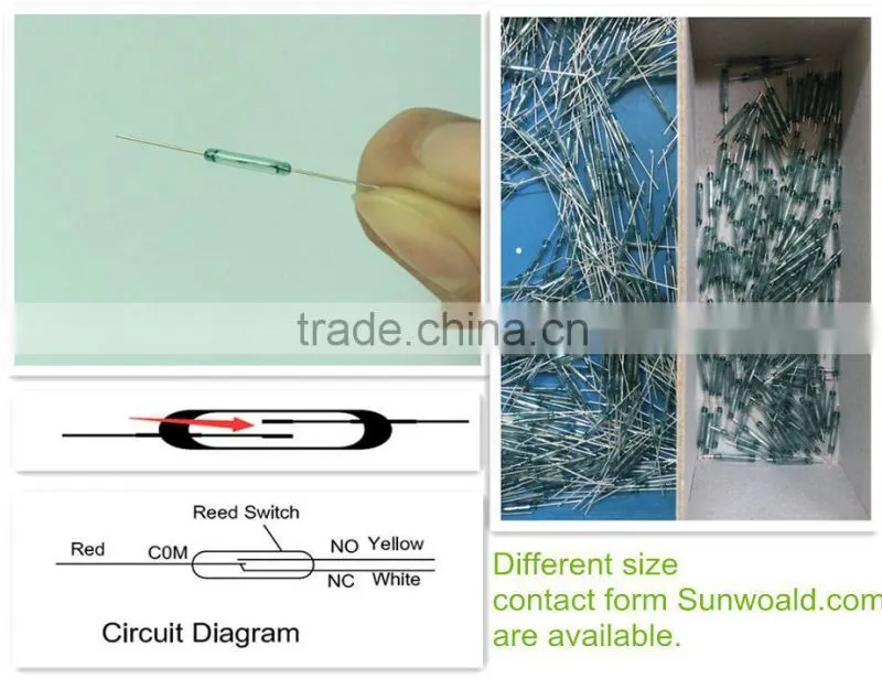 NC / NO /COM 3 wire magnet sensor reed switch