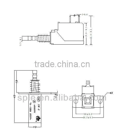latching push button switch SW-3(sw-2)