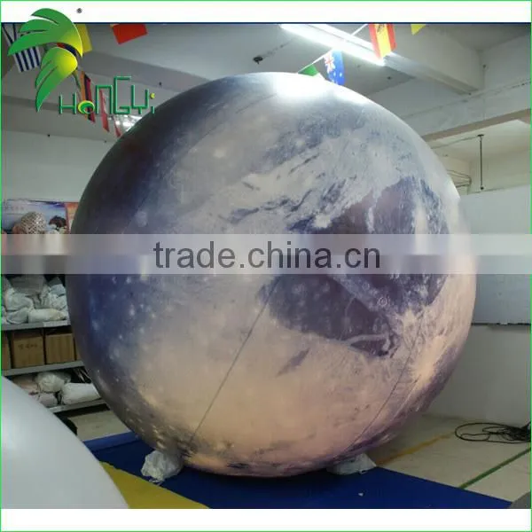 Wonderful PVC0.18 Magic Lighting Up Inflatable LED Moon Globe Balloon From Hongyi Toy