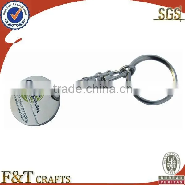 factory metal custom trolley token coin keychain