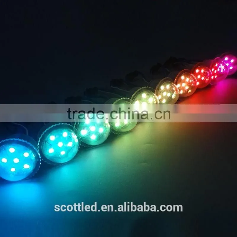 round digital 35mm 6pcs party dots led lights - ic ucs1903