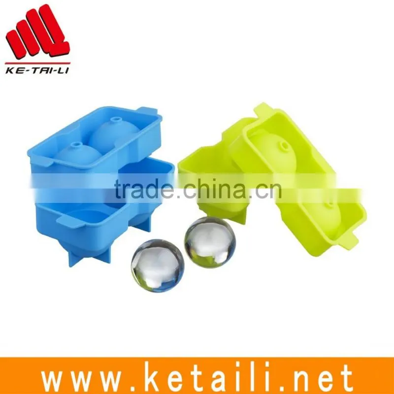 2016 hot selling silicone Ice tray personalized ice cube tray in ball shape made in china