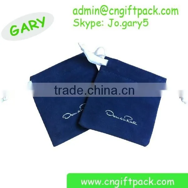 Chinese Red Velvet Drawstring Bags with Tassel