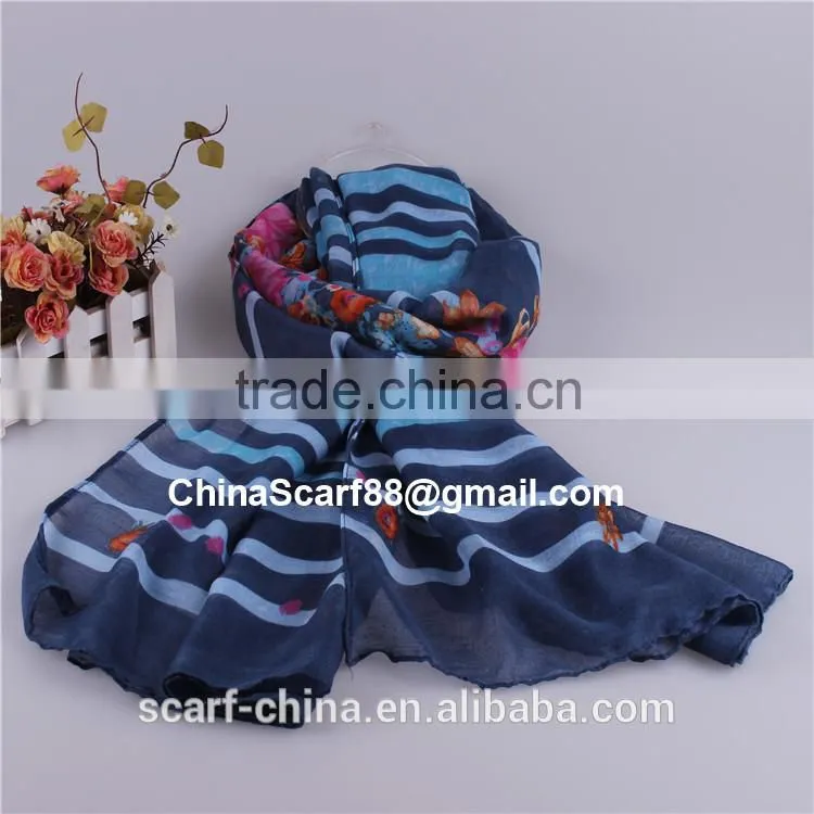 Wholesale viscose voile scarves