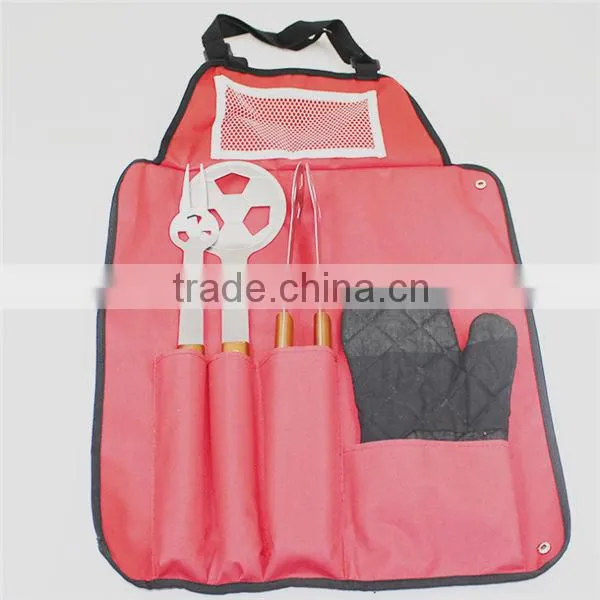 Best wholesale bbq apron with grill tools set package