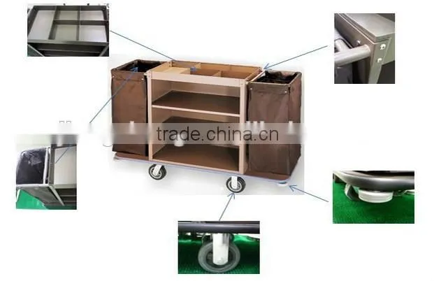 Metal Cleaning Cart With Wheels JC-TC36