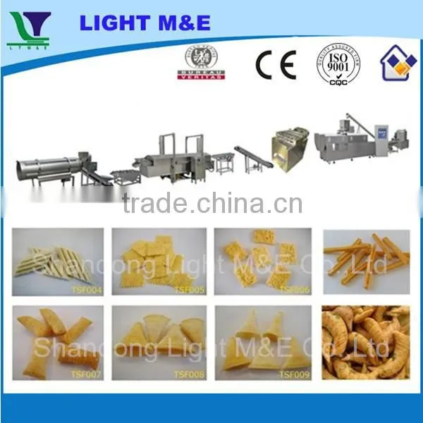 Automatic High speed Fried Twin Screw Wheat Flour Snack Extruder