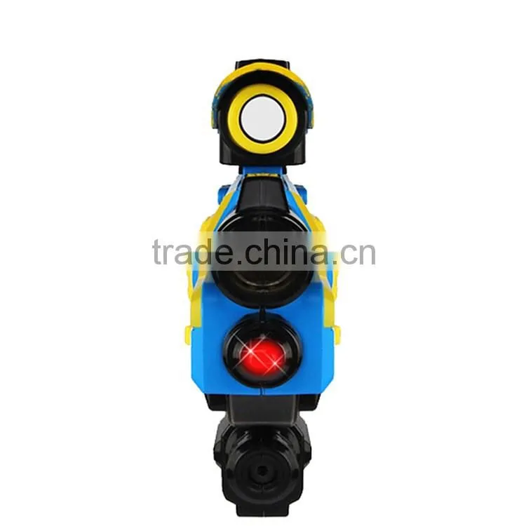 Infrared ray fighting kids plastic electric gun toy with light and sound