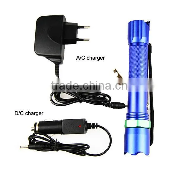 POPPAS-809B Powerful 150LM New Security Torch 1101 USB police flashlight
