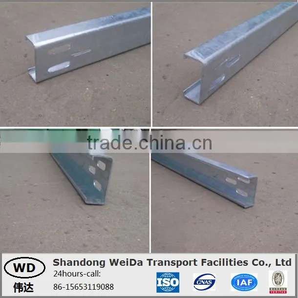 Steel Highway Guardrail Post Support