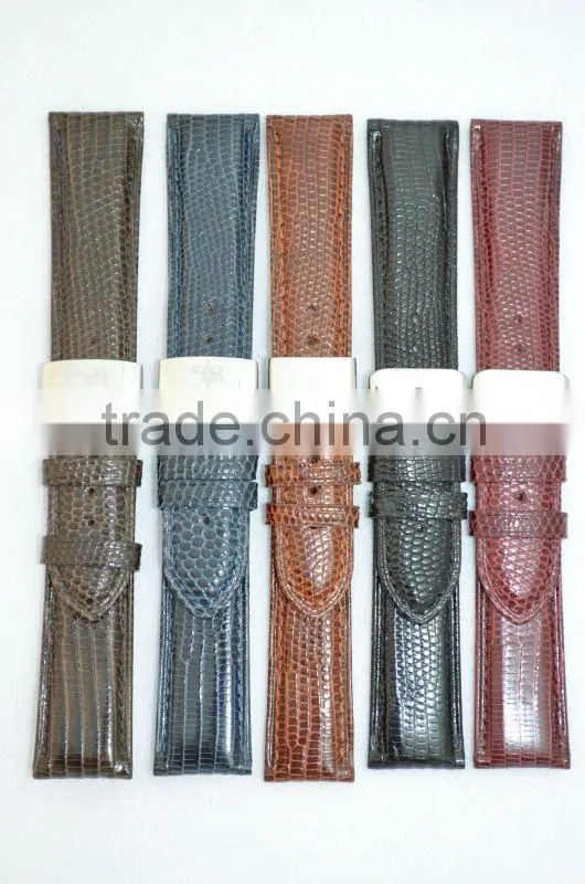 Good quality genuine lizard leather strap