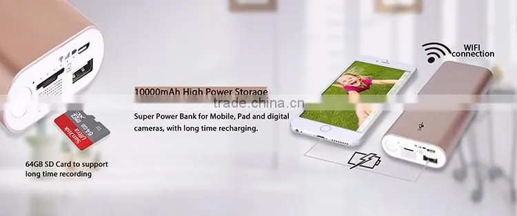 10000mAh multifunction USB power bank for smartphone