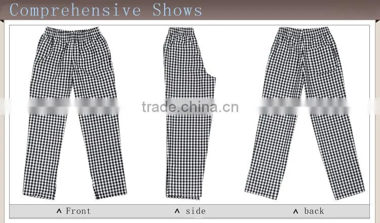 custom print chef pants fabric