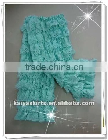 cute design hotsale lace ruffle leg warmers for baby and toddler
