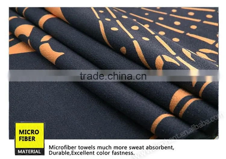 Outdoor sports easy to carry antibacterial recyclable soft mini yoga towel