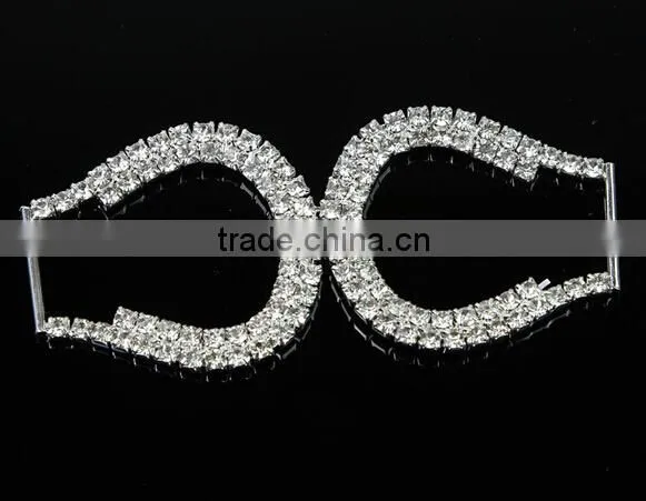 2 Ears Design Rhinestone Trim Bikini Connector
