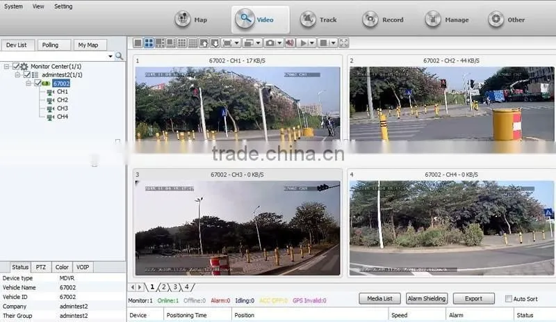 High Definition Car 3G /4G Mobile Dvr With GPS Wifi For Taxi / School Bus And Truck