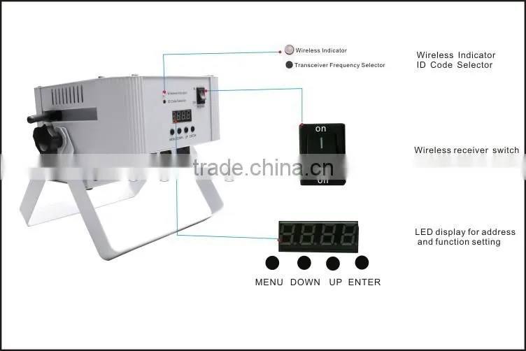6pcs 15W RGBWA wholesale dj equipment guangzhou stage lighting