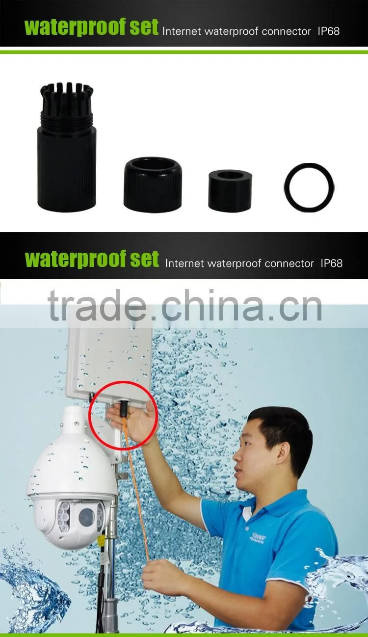 2016 new IP68 waterproof ethernet rj45 cable connector made in China