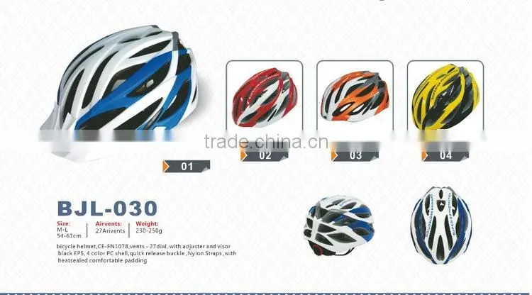 Difference Color Option PC Shell EPS Material Helmets For Bikers