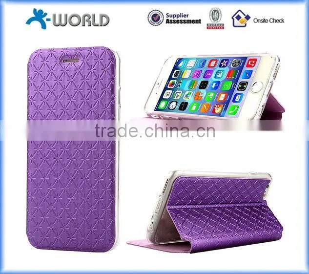 PU leather stand fashion case for iPhone 6S