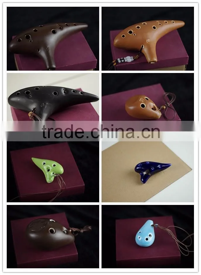 Chinese Ceramic Ocarina Flute