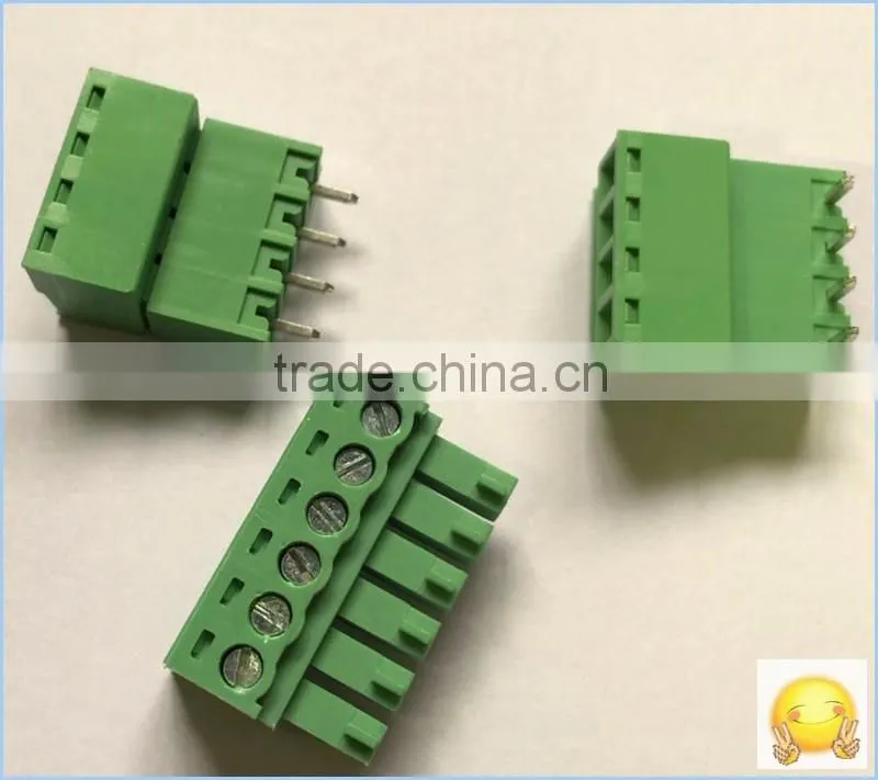 Factory price Connector Green 5.08 5.00 mm wire connecting wp push socket terminal block