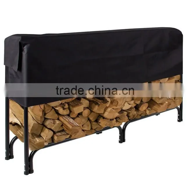 Popular firewood rack storage holder outdoors or porch with cover,log wood cabinet