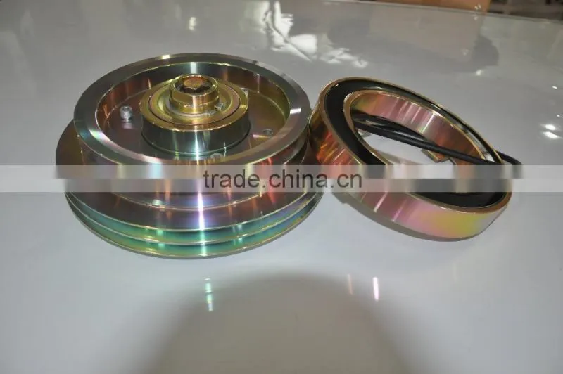 automotive AC compressor electromagnetic clutch assembly