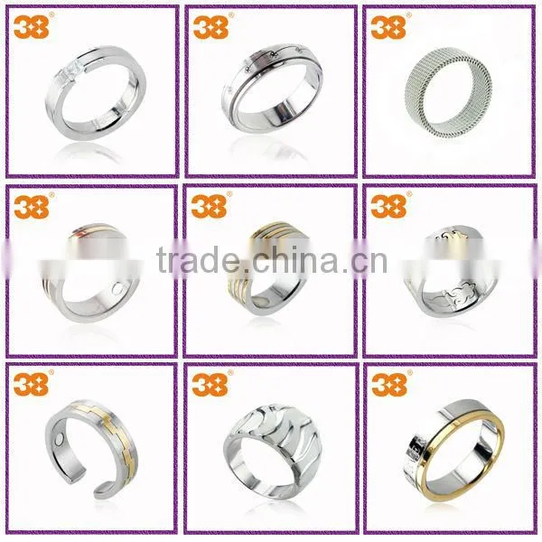 2013 newest wedding designs shinny polished rings