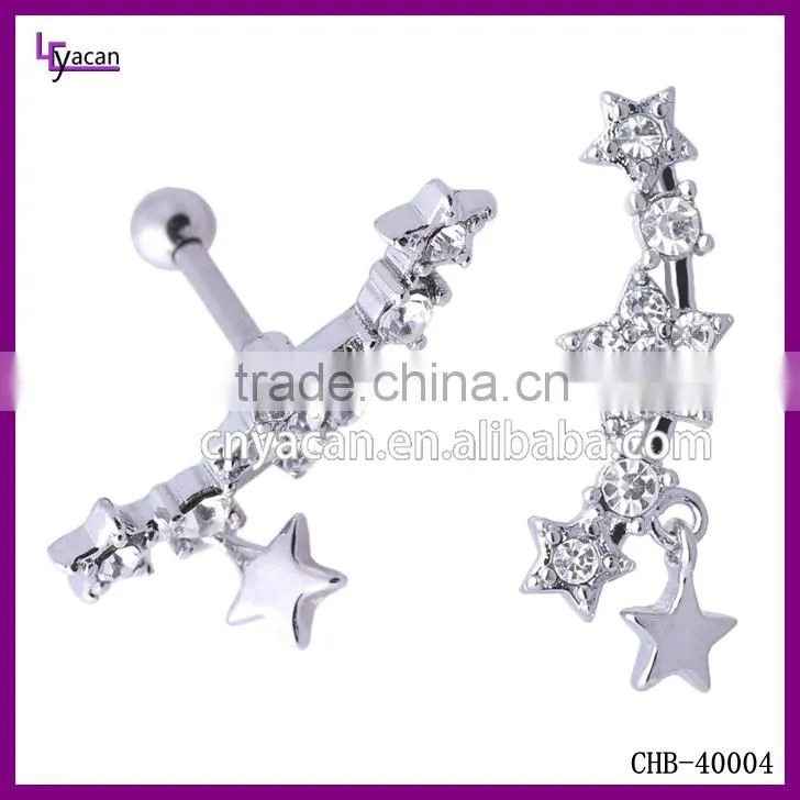 Surgical Steel Star Shaped Tragus Ear Piercing Jewelry