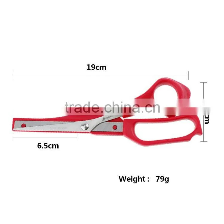 Red Creative Stainless Steel Scissors with small knife office Scissors