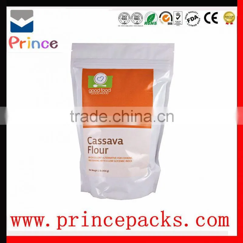 custom printed stand up poly bag