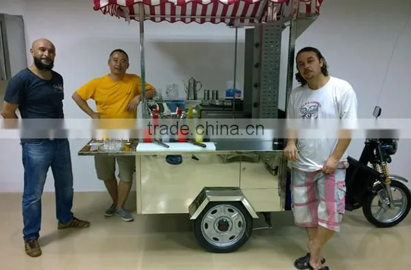 Customized Mobile Outdoor Street Vending Trailer/ Outdoor Retail Kiosks Coffee Cart Design