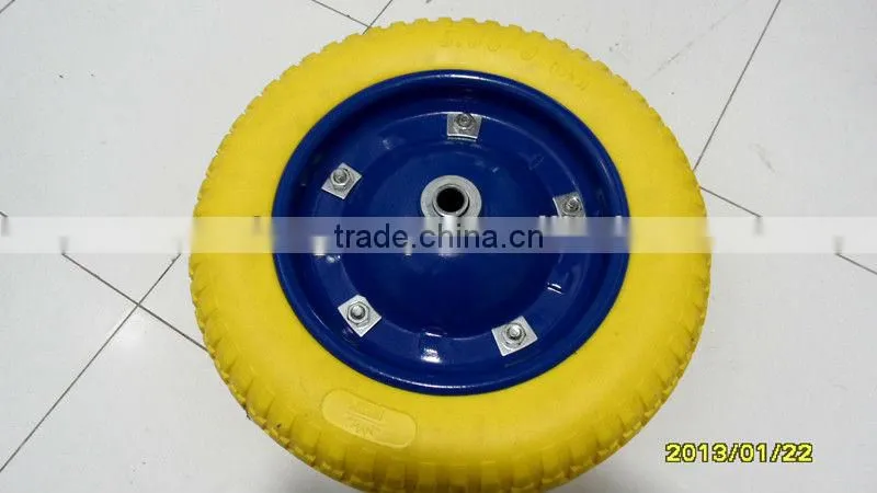 pu foam wheel flat free pu foam wheel 300-8